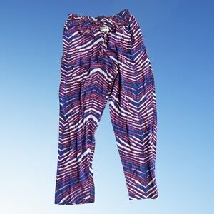 Men's Red and Blue Zubaz pants XL